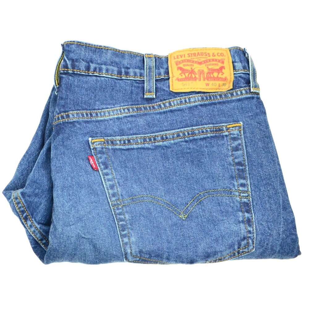 Levi's 541 Men's Size W40 L30 Blue Athletic Fit Denim Jeans